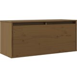 Furnova Stenska omarica medeno rjava 80x30x30 cm trdna borovina, (21949842) | Shoptok.si