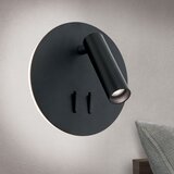 Orion WA 2-1467 - LED zidna spot svetiljka LENNY LED/6W/230V + LED/3W crna | Eponuda.com