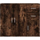  Komoda boja dimljenog hrasta 91x29,5x75cm od konstruiranog drva | Eponuda.com