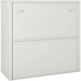 vidaXL ormarić s kliznim vratima svjetlosivi 90 x 40 x 90 cm čelični | shoptok.hr