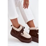 Boto Women's snow boots on platform with fur brown Florivelle | shoptok.hr