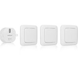 Smartwares Stikalo za luč za spalnico komplet 8x8x1,7 cm bele barve, (20771861) | Shoptok.si