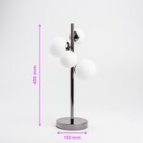  Brilagi - LED stona lampa MILLA 4xG9/3W/230V crni hrom/bela | Eponuda.com