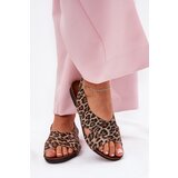 Zazoo Ladies leather sandals leopard brown 40407 | Shoptok.si