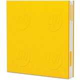 Lego Rumena kavdratna beležnica z gel pisalom LEGO®, 15,9 x 15,9 cm | Shoptok.si