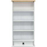 Cd omara Bela 52 x 17.5 x 103 cm Masivno borovo les, (5000201330) | Shoptok.si