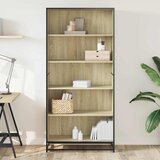  Polica za knjige sonoma hrast 80,5x35x170,5cm konstruirano drvo | shoptok.hr