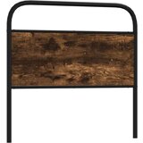 vidaXL Naglavna deska Smoked Oak 90 cm Jeklo in inženirski les | Shoptok.si