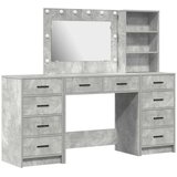  Toaletni stol s ladicama 3 pcs Betonski sivi Konstruirano drvo | shoptok.hr