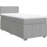  Krevet s oprugama i madracem svjetlosivi 100x200 cm od tkanine | shoptok.hr