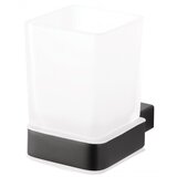 BEMETA Kvadratno držalo za kozarce NERO iz črne medenine in stekla 6,4 x10 x9,7 cm, (21140641) | Shoptok.si