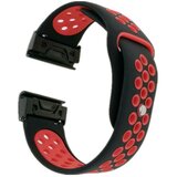  Silikonska narukvica za Garmin Fenix 5/Garmin Forerunner 935 22mm Two-tone - Black / Red Cijene