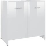 Maison Chic Kopalniška omarica - Kopalniški kabinet visok sijaj bela 60x33x61 cm iverna plošča, (21794855) Cene