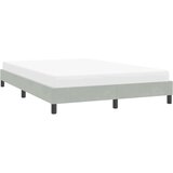 vidaXL posteljni okvir brez vzmetnice svetlo siva 160x220 cm žamet | Shoptok.si