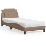  Krevet s madracem cappuccino boje 80 x 200 cm od umjetne kože | shoptok.hr