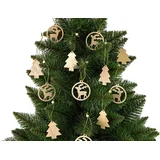 Wooden Tree Bomb Reindeer Tree Ornament
