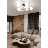  Luster na šipci MAGNUM 6xE14/10W/230V bela/zlatna/crna | Eponuda.com