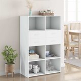  Visoka komoda bijela 80 x 42,5 x 124 cm konstruirano drvo | Eponuda.ba