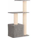  Mačje drvo s sisalnim postoljima za grebanje Svjetlosiva 133 cm | shoptok.hr