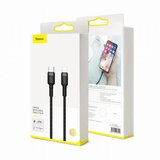 Baseus Kabel Apple USB C/Lightning 1m PD 20W Cafule siv+črn pleten | Shoptok.si