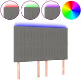  LED uzglavlje tamnosivo 144x5x118 cm od tkanine | shoptok.hr