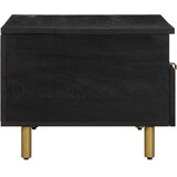 Stolić za kavu crni 80 x 54 x 40 cm od konstruiranog drva | shoptok.hr