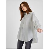 Vero Moda Green-white ladies striped oversize shirt Adia - Ladies | ePonuda.com