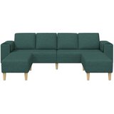  Kauč za dnevni boravak 3 pcs Tamnozelena Poliester | shoptok.hr
