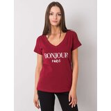 FANCY T-shirt-FA-TS-7161.32P-burgundy | Shoptok.si