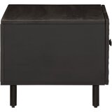  Stolić za kavu crni 80 x 50 x 40 cm od masivnog drva manga | Eponuda.com