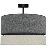  Duolla - Plafonski luster DOUBLE 1xE27/15W/230V, prečnik 40 cm, siva | Eponuda.com