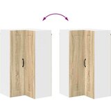 vidaXL Stenska kuhinjska omarica z vrati Sonoma hrast 57 x 57 x 100 cm | Shoptok.si