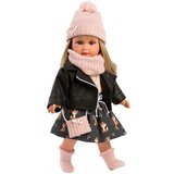Llorens Llorens: Carla 40cm velika lutka v črnem plašču | Shoptok.si