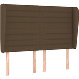 Maison Chic vzglavna omarica - nočna omarica - posteljna omarica z ušesi temno rjavo 147x23x118/128 cm blago, (21709614) | Shoptok.si