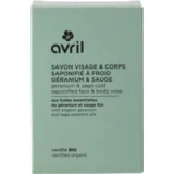 Saponified Face & Body Soap - Géranium & Sauge