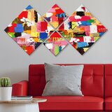 Wallity slika 4MDF2956111, 60x115 cm, 4 dela | ePonuda.com