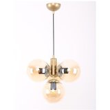 Squid Lighting rumena/v zlati barvi viseča svetilka s steklenim senčnikom ø 15 cm hector – Cene