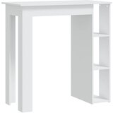 vidaXL Barska miza s polico bela 102x50x103,5 cm iverna plošča, (20624889) Cene