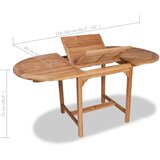  7-dijelni vrtni blagovaonski set od masivne tikovine | shoptok.hr