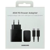  Kucni punjac Samsung Original 45W Super Fast USB-C + kabal type C (1.8m) crni T4510 | Eponuda.ba