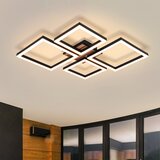 Nettlife LED Stropna Svetilka 32W Moderna Črna Videz Lesa, Toplo Bela Notranja Svetilka, (5000491277) Cene
