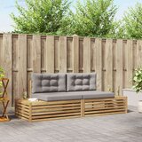 Zunanja garnitura za sedenje Bela 230,5 x 83 x 73 cm Poliester, (5000273370) | Shoptok.si