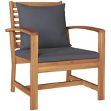  Sjedeća garnitura za vrt 5 kom. Prirodna Čvrsto teak drvo | shoptok.hr