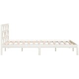  Posteljni okvir bel iz trdnega lesa 180x200 cm 6FT, (20644372) | Shoptok.si