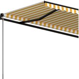 Tenda na ručno uvlačenje 500 x 350 cm žuto-bijela | shoptok.hr