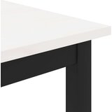  Kava Stol Bijelo 100 x 100 x 45 cm Čvrsto borovo drvo | shoptok.hr