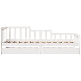  Dnevni krevet s ladicama bez madraca 90x200 cm masivno drvo | shoptok.hr