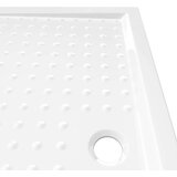 vidaXL Podloga za tuširanje s točkicama bijela 80 x 120 x 4 cm ABS | shoptok.hr