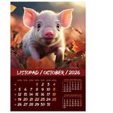  KALENDAR "KUĆNI LJUBIMCI 2026" 13 LISTOVA, SPIRALA | Shoptok.si