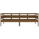  Dnevni ležaj od masivne borovine smeđa boja meda 90 x 190 cm | shoptok.hr